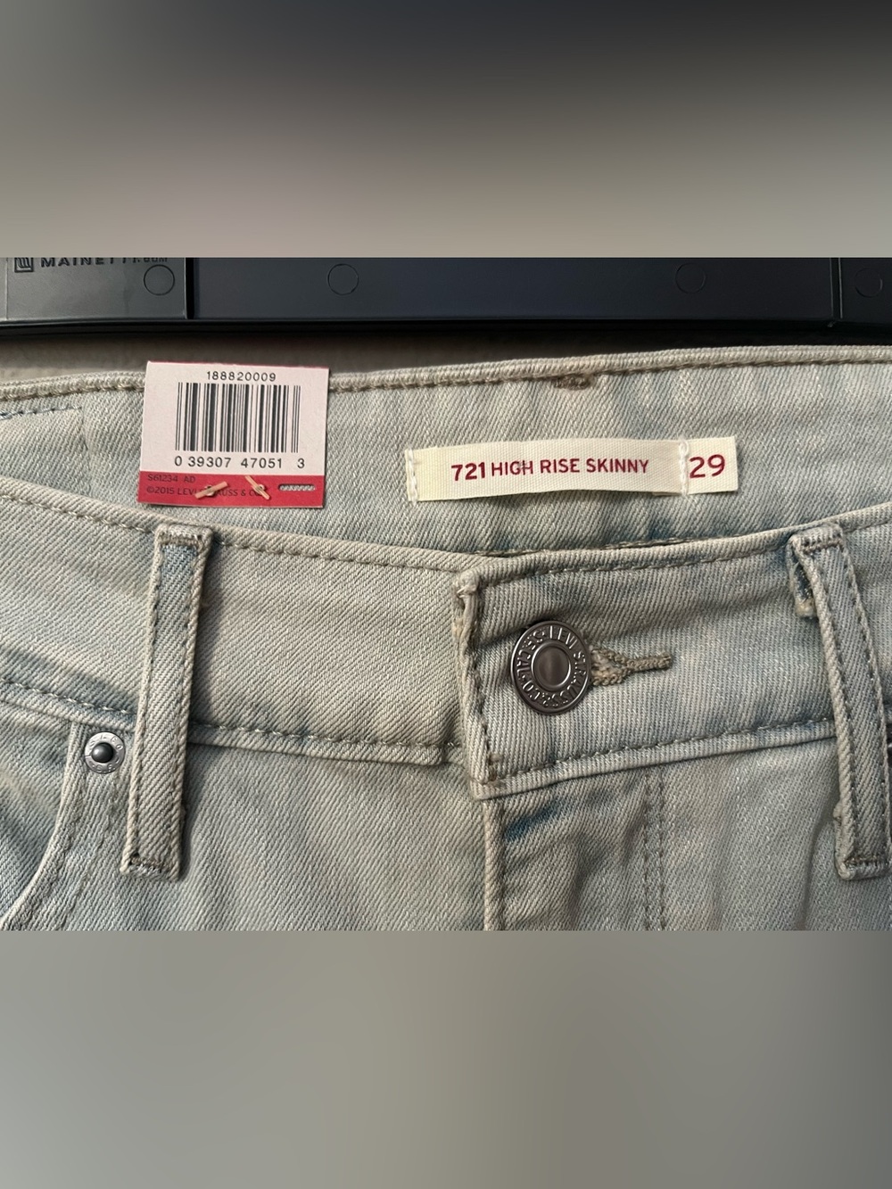 Levi's Women's 721 High Rise Skinny Jeans • Eternal Indigo Light • Size 29 • NWT - Picture 6 of 11